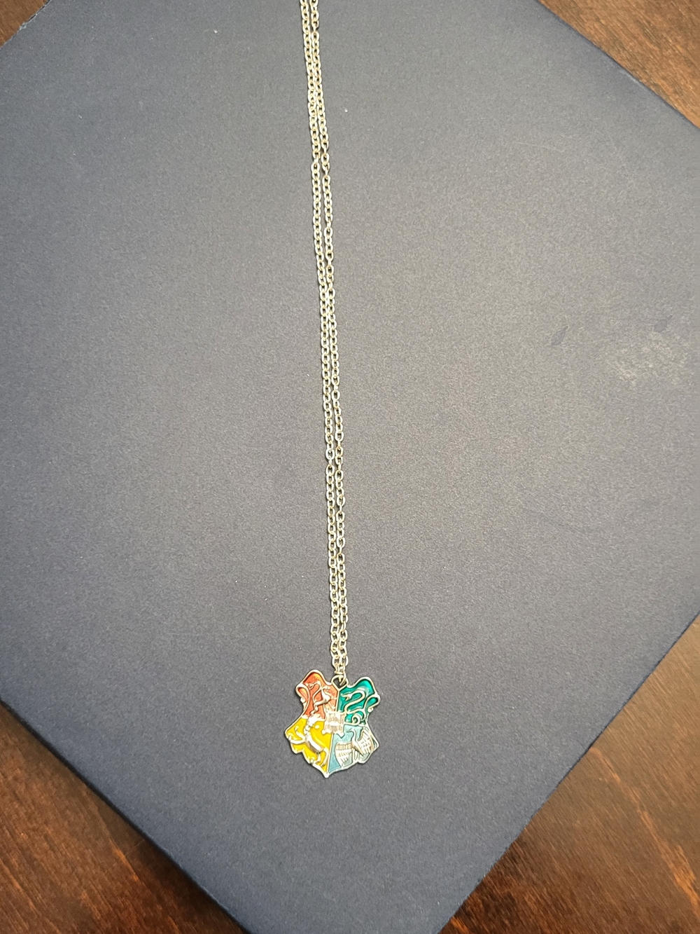 Harry Potter Crest Multicolor Pendant Necklace